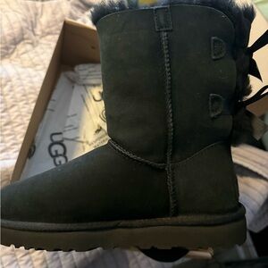 UGG Black Bailey Bow Boots